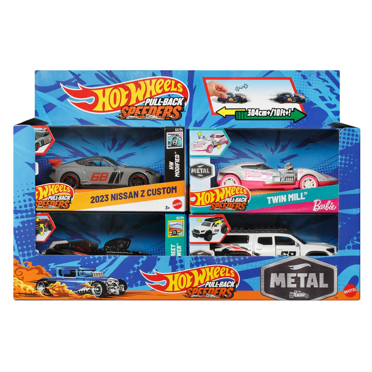 Hot Wheels Pull Backs Speeders Toy Car Assortment