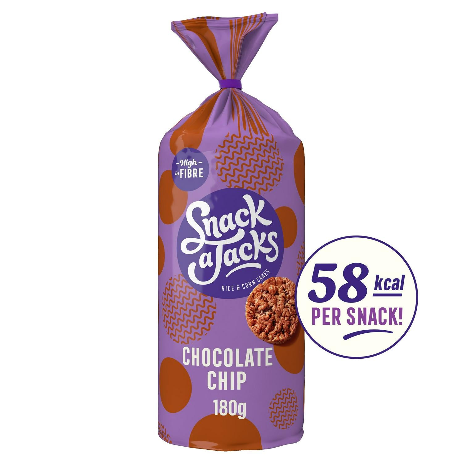 Snack a Jacks Chocolate Chip Rice Cakes 180g (British brand)