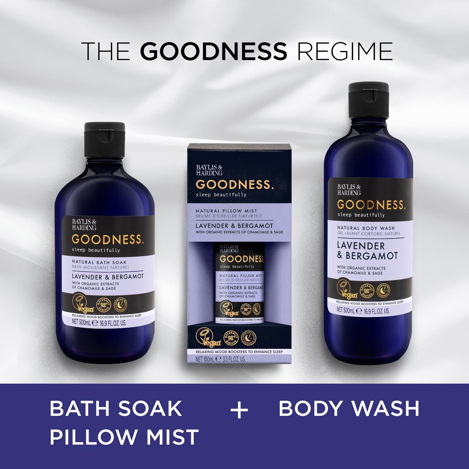 Natural Pillow Mist with Lavender and Bergamot Essential Oils 100ml