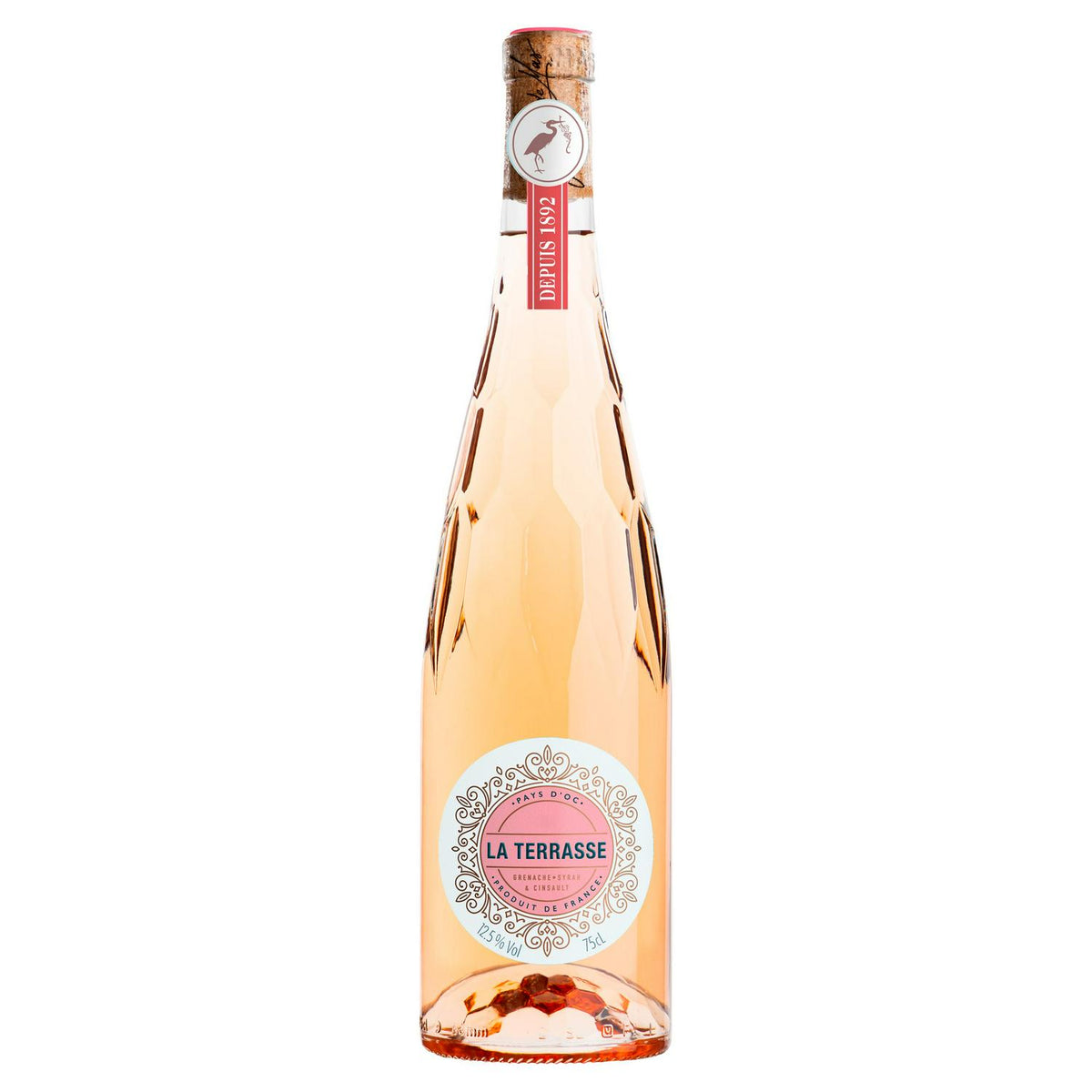 Rosé Wine from Pays d'Oc, 75cl, Grenache-Syrah-Cinsault Blend