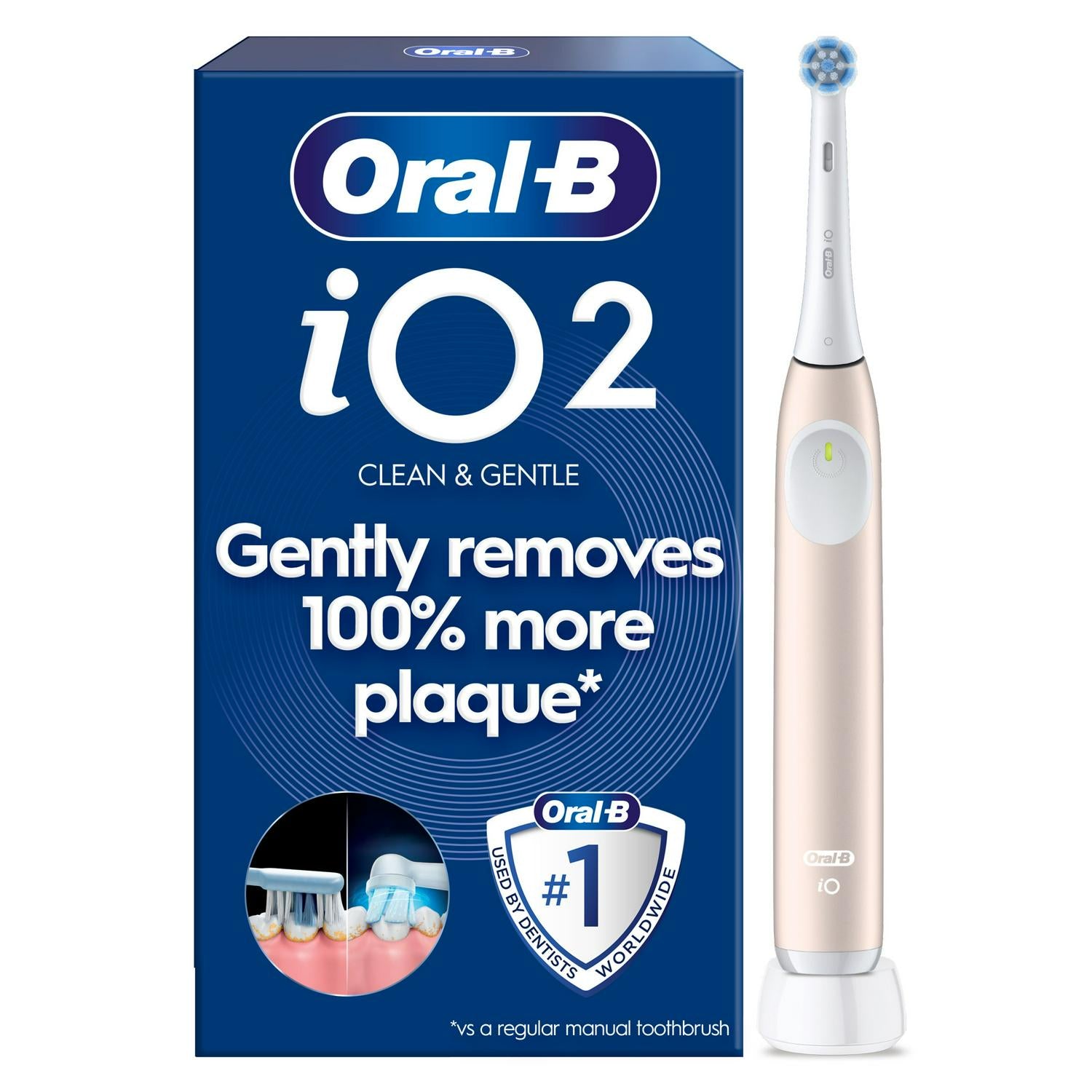 Oral-B iO2 Calm Pink Electric Toothbrush imported from the UK