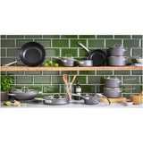 Habitat hard anodised aluminium saucepan set 3 piece, UK version