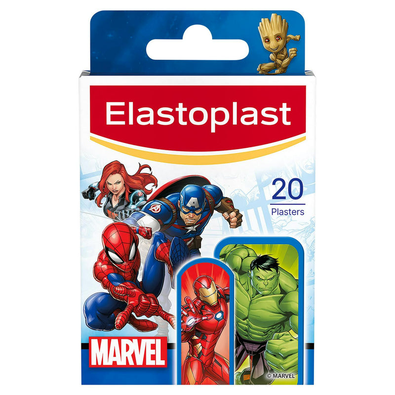 Elastoplast Marvel Plasters Kids Pack of 20 - British product