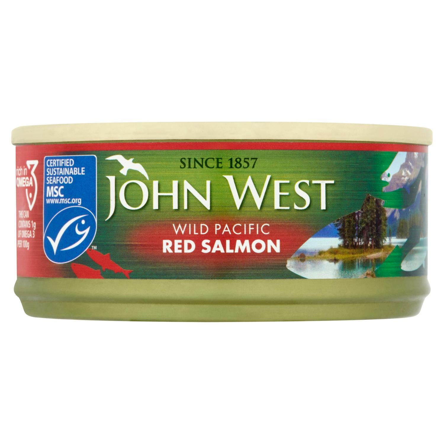 Canned Wild Pacific Red Salmon 105g with Omega-3