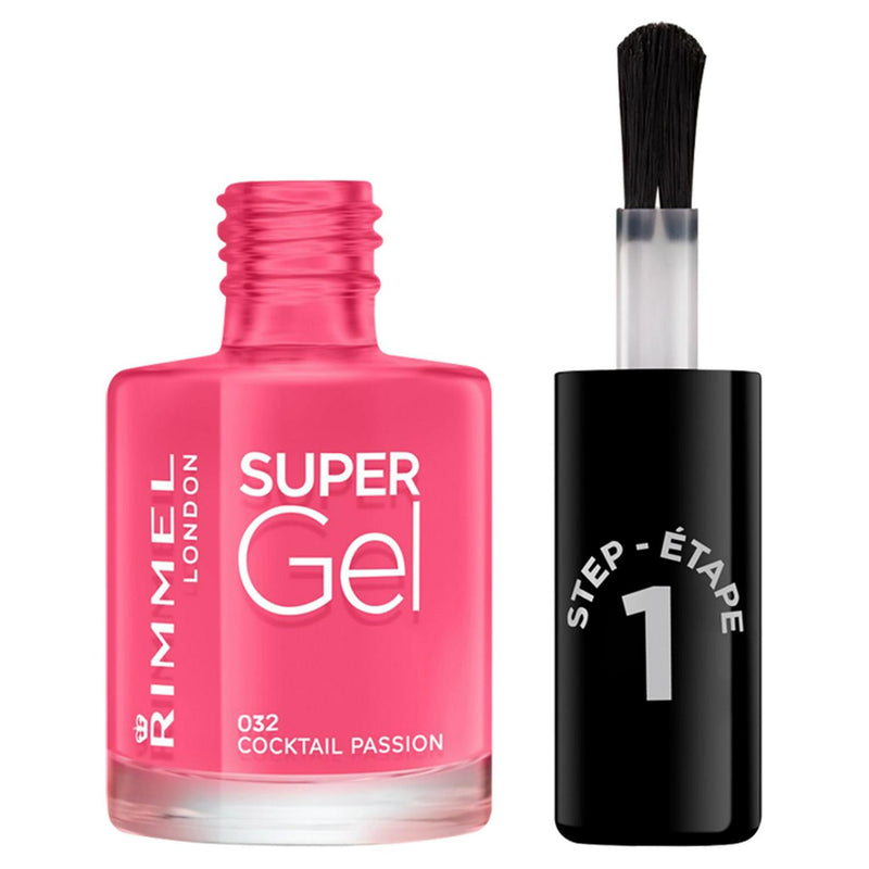 Rimmel London gel nail polish in Cocktail Passion shade 12ml, imported from the UK