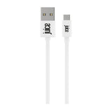 White USB C cable 2 metres for smartphones and tablets (British brand)