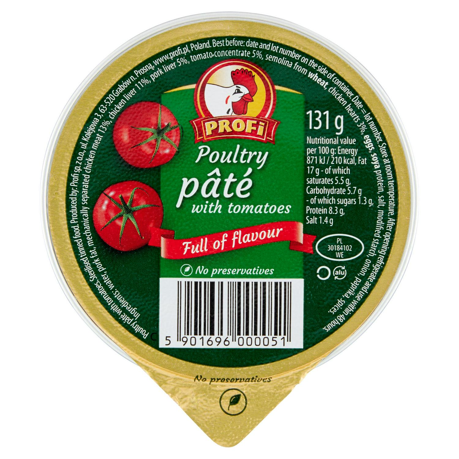 Profi Poultry Pate wet cat food 131g, imported from the UK
