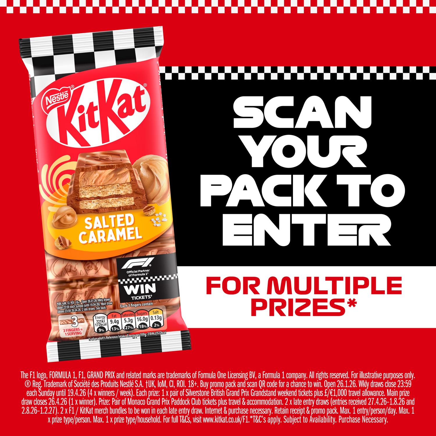 KitKat Salted Caramel Chocolate Sharing Bar 99g, UK version