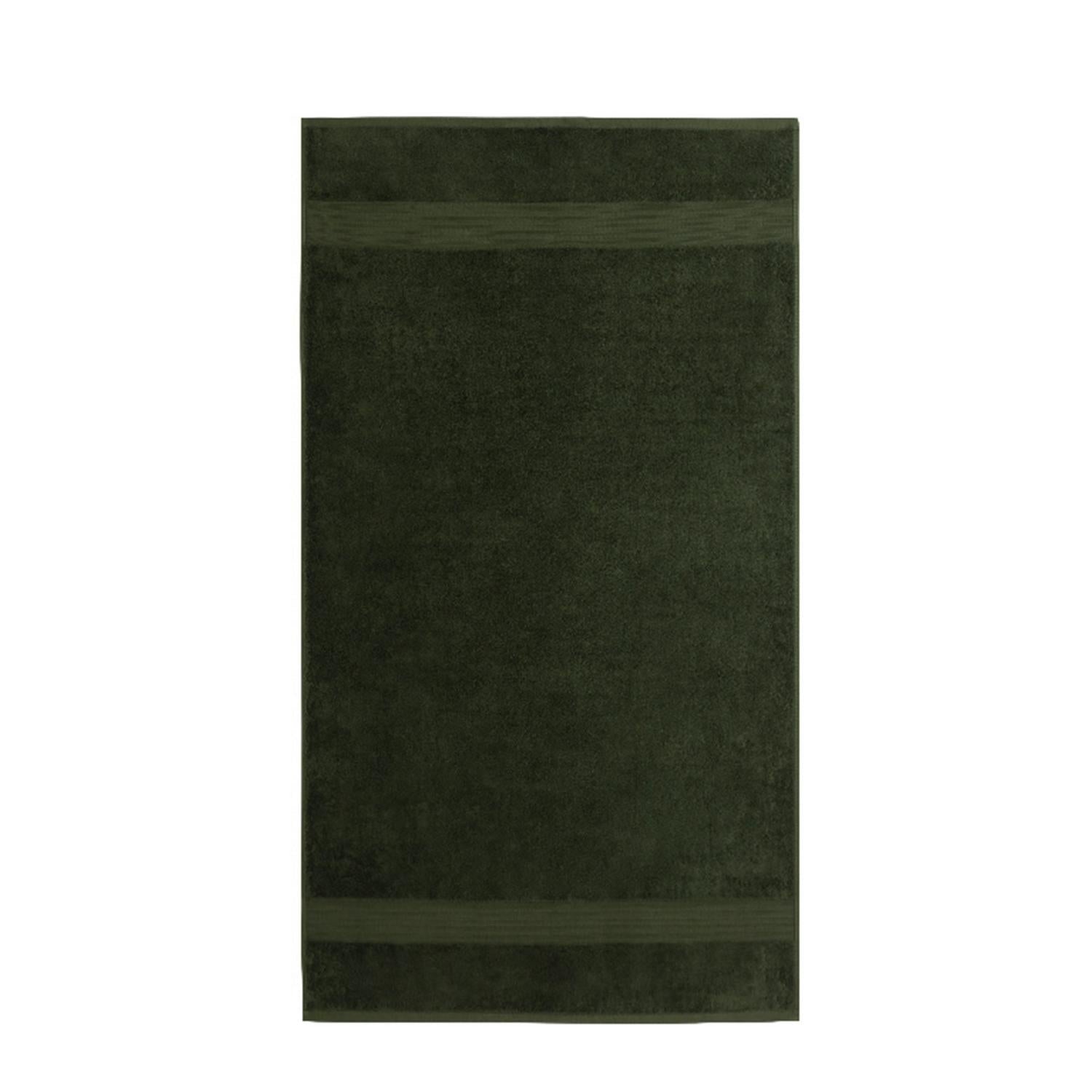 Habitat Egyptian hand towel in forest green, 90cm x 50cm, UK version