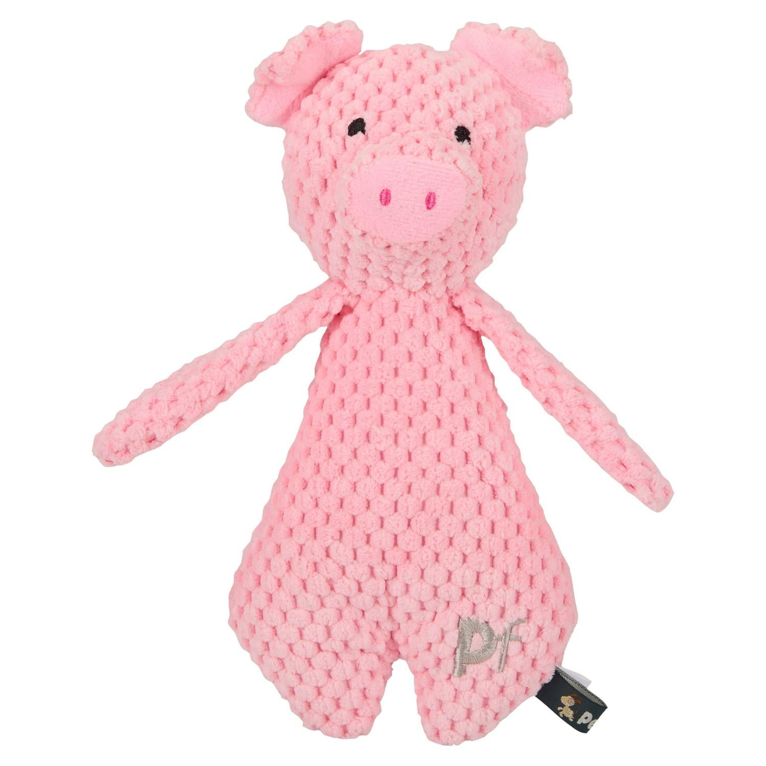 Petface Pink Pig Plush Dog Toy, imported from the UK