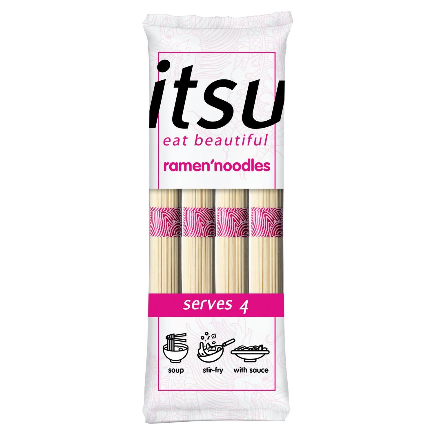 Itsu Ramen Noodles Wheat Flour 250g Pack, UK version