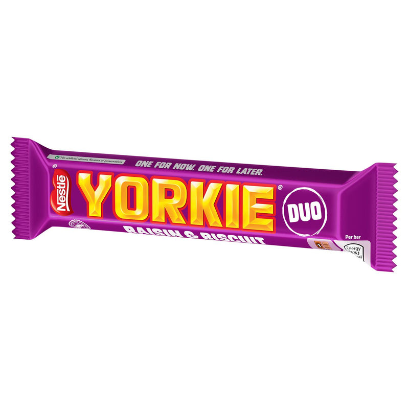 Yorkie raisin biscuit chocolate bar 66g (British brand)