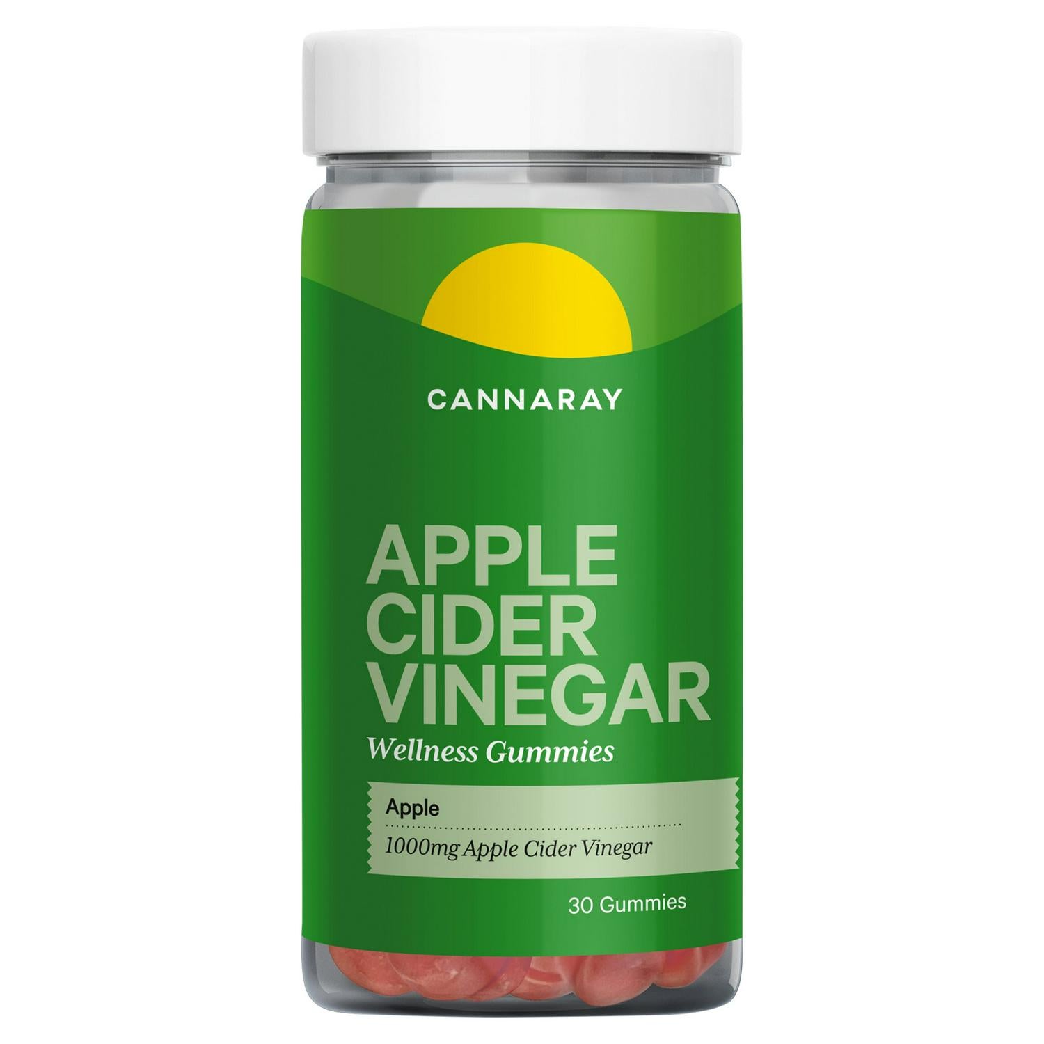 Cannaray Apple Cider Vinegar Wellness Gummies Apple 30 - British product
