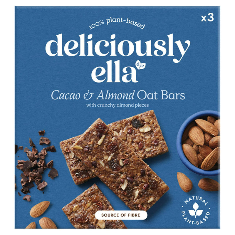 Deliciously Ella Baked Oat Bar Cacao & Almond 3x50g - British product