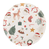 Sainsbury's Home Pack of 10 Santa Icons Paper Plates - 23cm