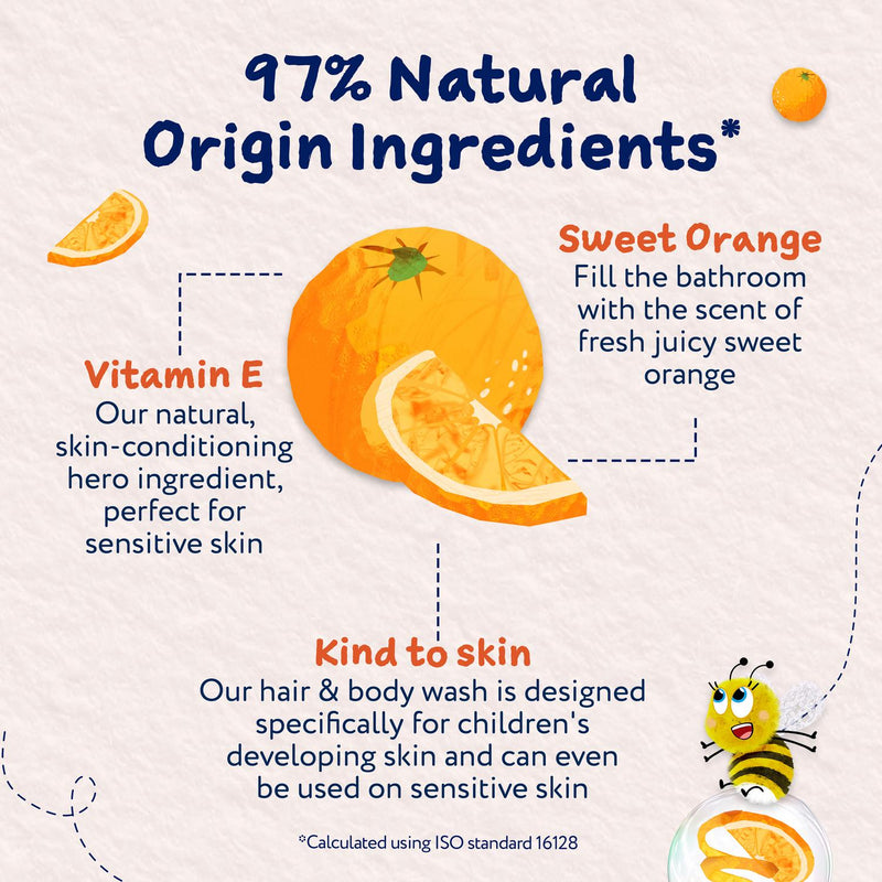 Childs Farm Sweet Orange Hair & Body Wash 250ml - British product