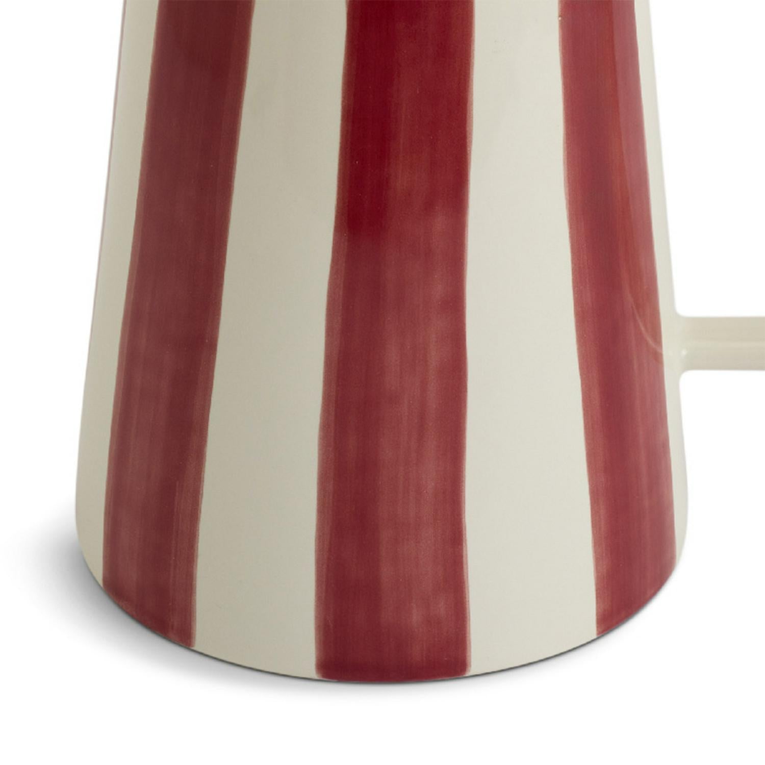 Habitat x Sanderson & National Trust Handpainted Large Stripe Berry Jug