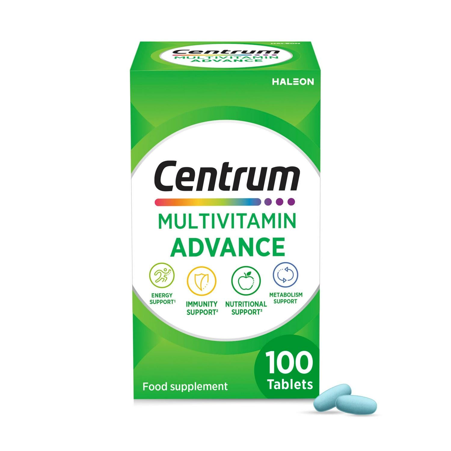 Centrum Advance Multivitamin Tablets Box of 100 - British product