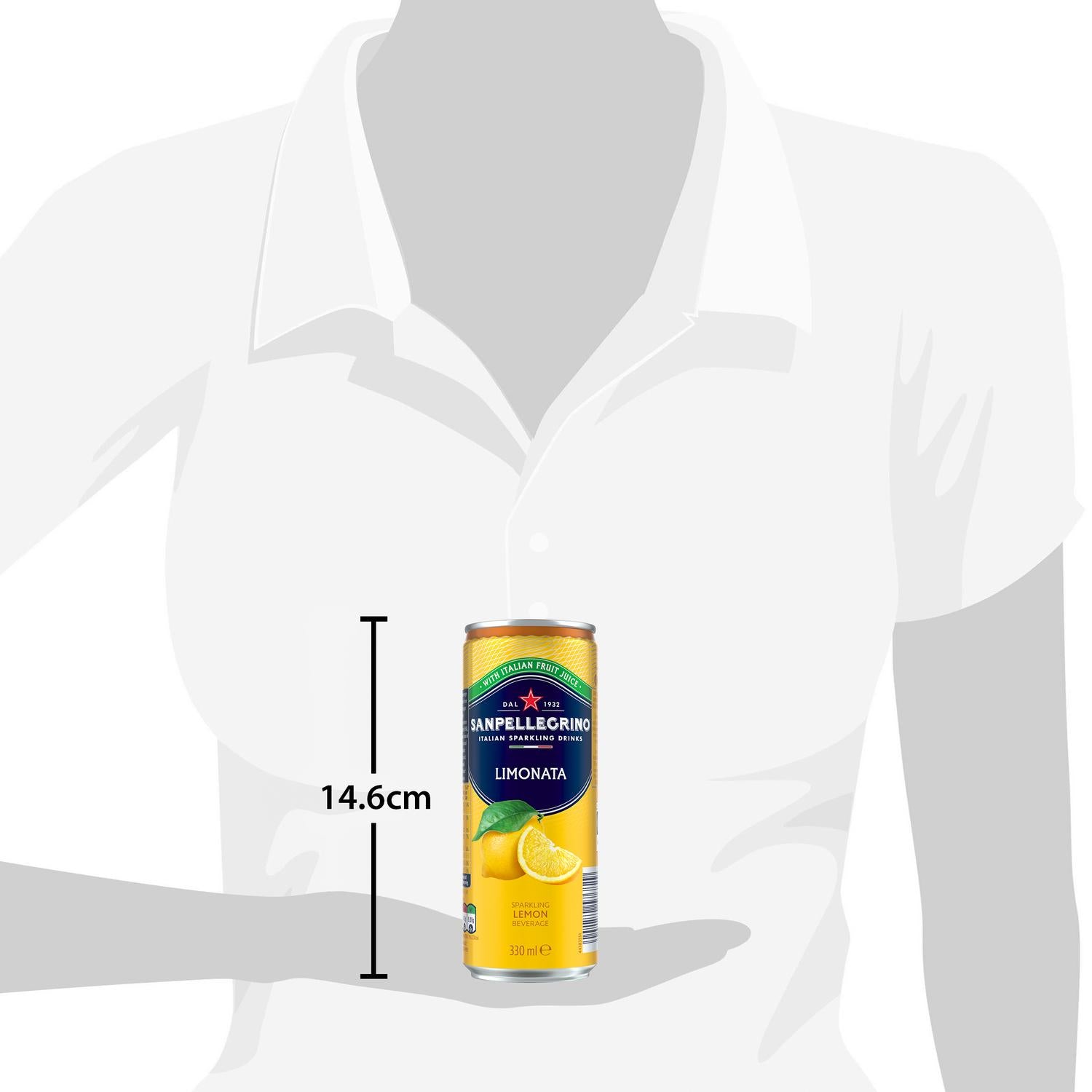San Pellegrino sparkling lemon drink 330ml (British brand)