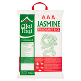 Mai Thai white rice 10kg packet, imported from the UK
