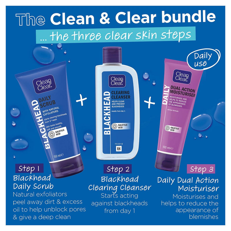 Clean & Clear dual action face moisturiser oil-free 100ml - British product