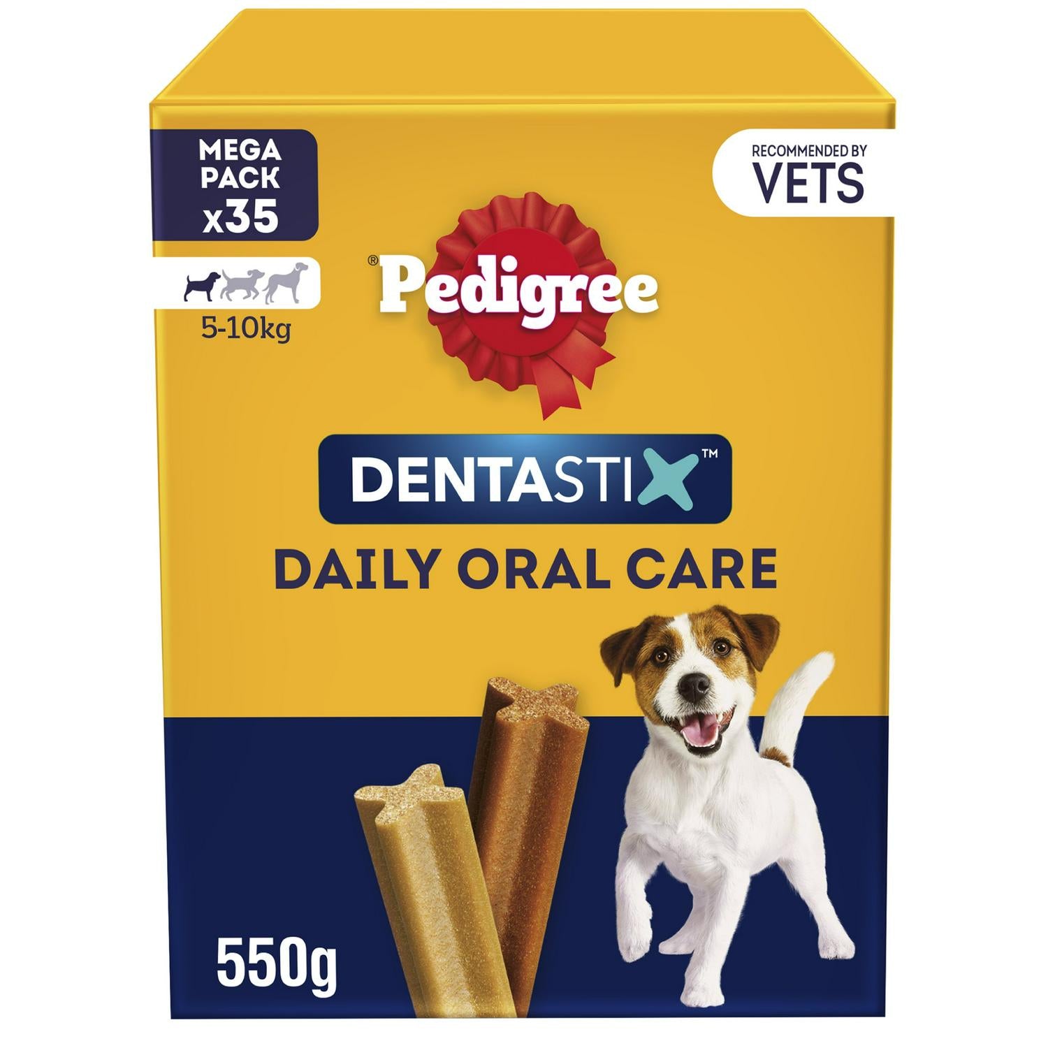 Pedigree Dentastix dental stick treats for small dogs imported from the UK