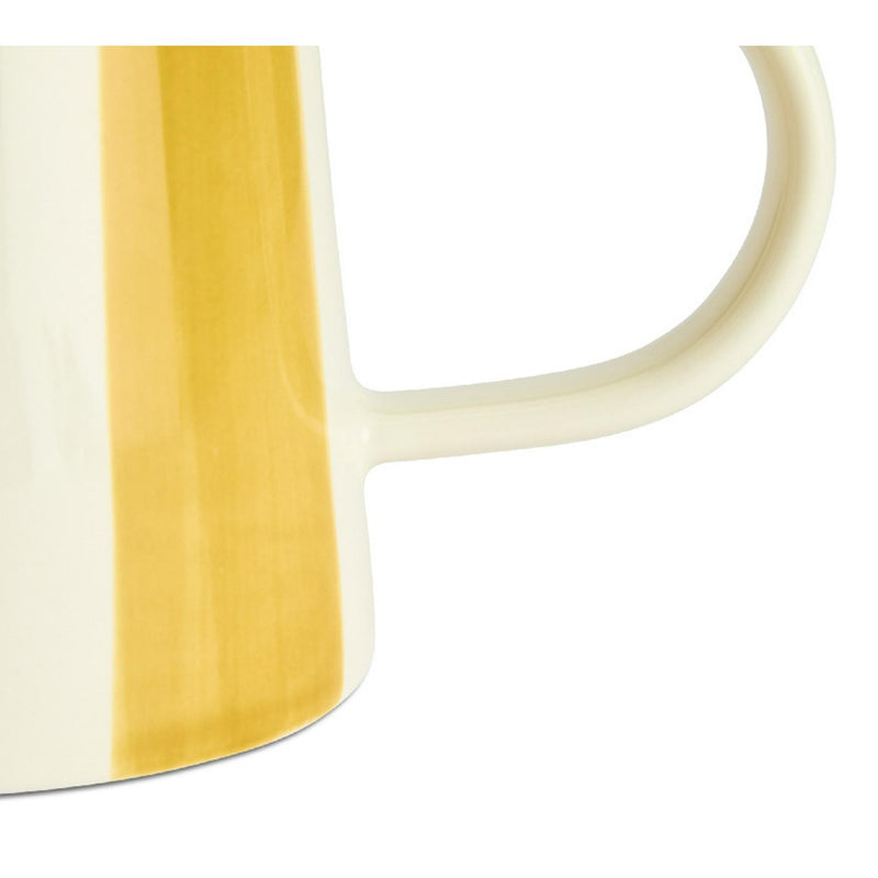 Habitat x Sanderson Handpainted Stripe Mustard Jug 180ml, UK version