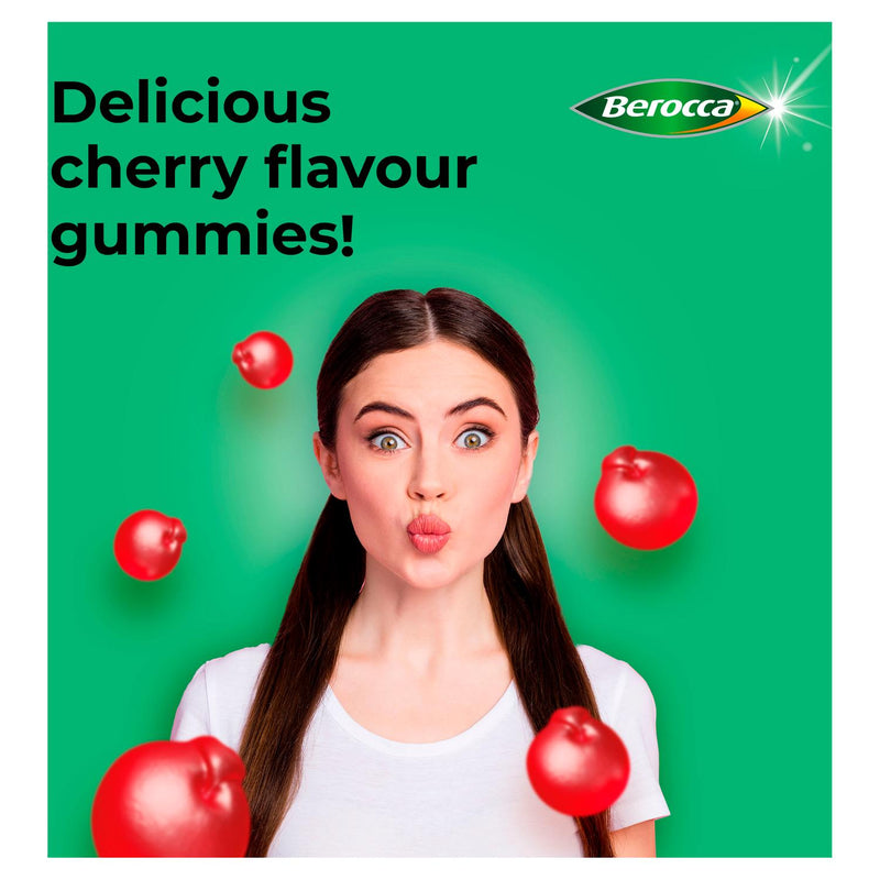 Berocca Multi Action Cherry Flavour Gummies 60ct - British product