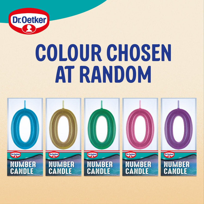 Dr. Oetker Number 0 Candle For Cake Decoration - British product