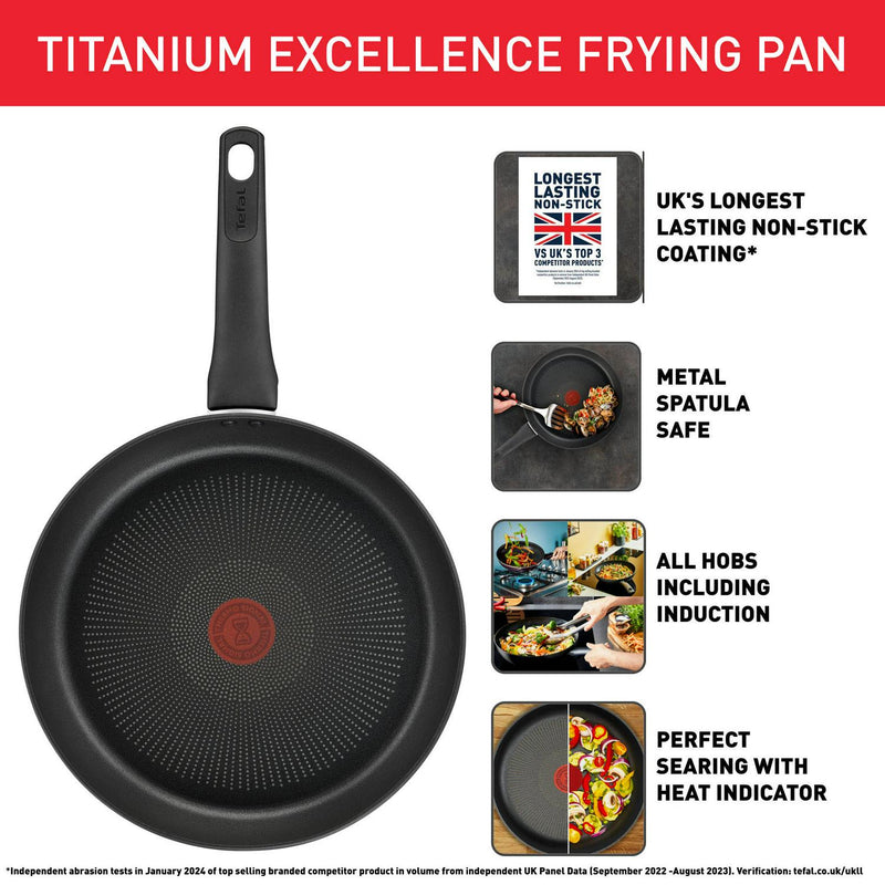 Tefal Titanium Excellence Frying Pan 28cm (British brand)