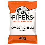 Pipers Sweet Chilli Crisps 40g, imported from the UK