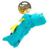 Petface soft blue dragon plush dog toy, imported from the UK
