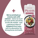 Plenish oat drink enriched with calcium 1L, imported from the UK