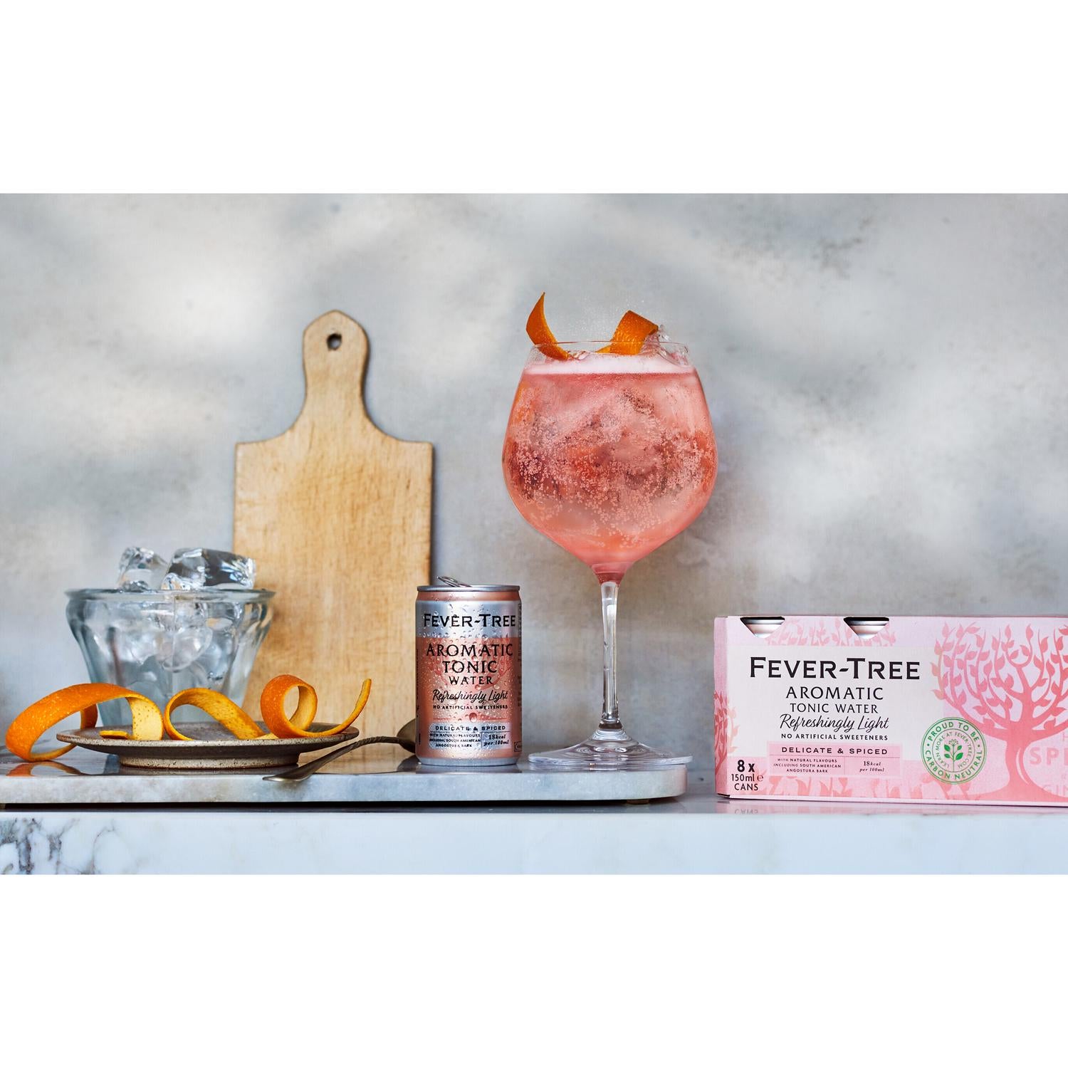 Fever-Tree Refreshingly Light Aromatic Tonic Water 8x150ml (British brand)