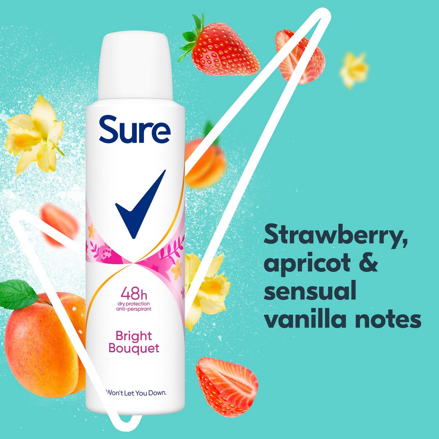 Sure Anti-Perspirant Spray Bright Bouquet 150ml (British brand)