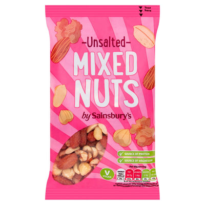 Unsalted Mixed Nuts with Almonds, Peanuts, Walnuts and Hazelnuts 200g
