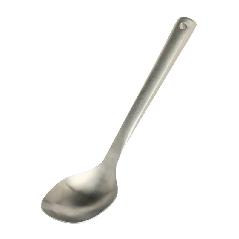 Habitat Ellipse stainless steel solid spoon 34cm, UK version