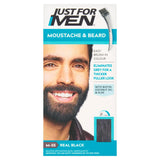 Just For Men moustache and beard brush-in colour gel in real black, UK version