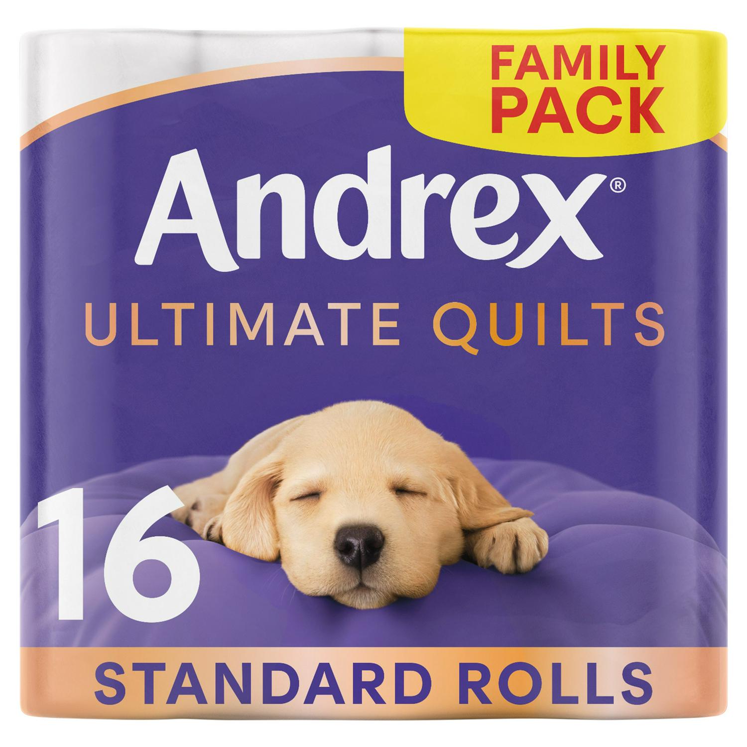 Andrex Ultimate Quilts Toilet Tissue Standard Rolls x16