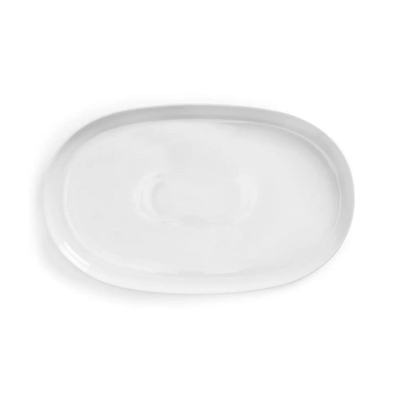 Habitat Riko Oval Porcelain Serving Platter - White