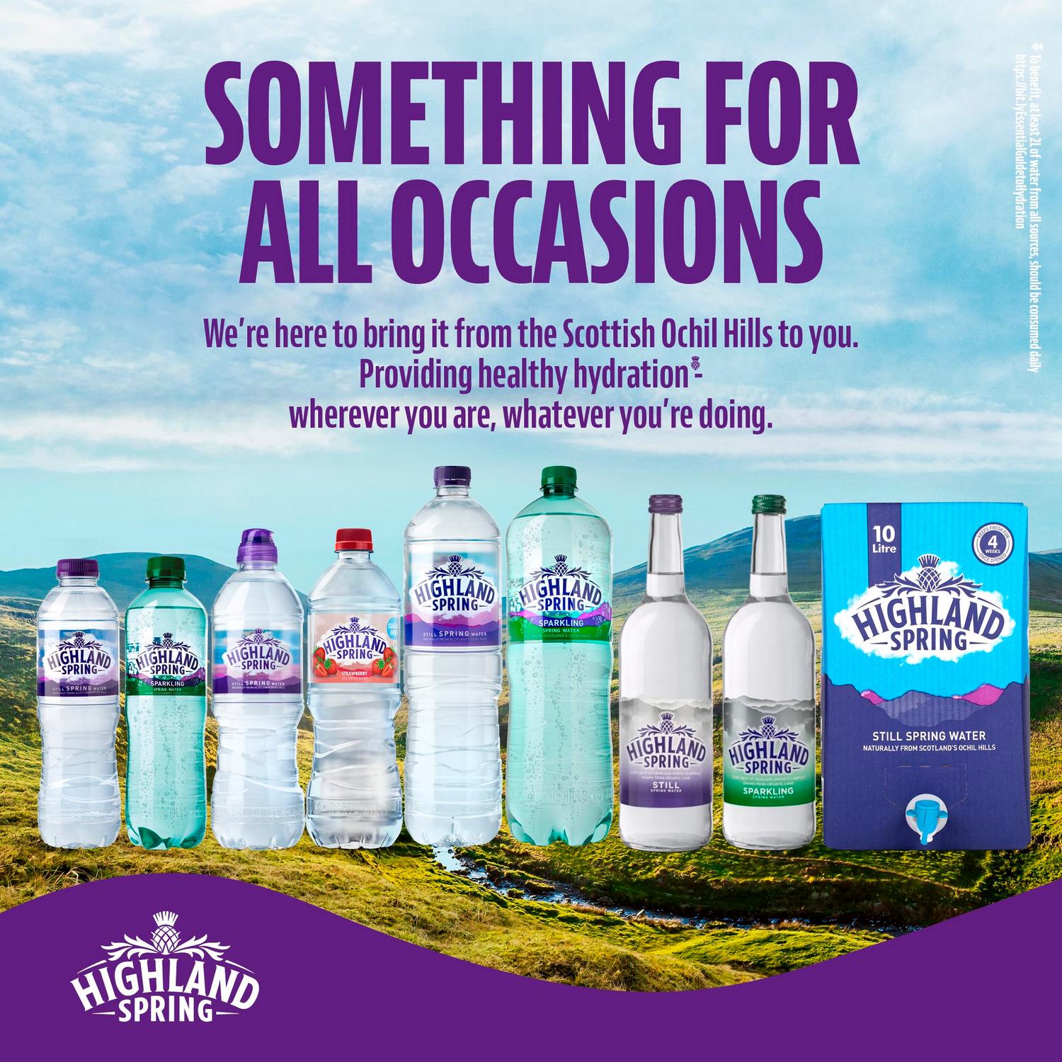 Highland Spring still water 5L, imported from the UK