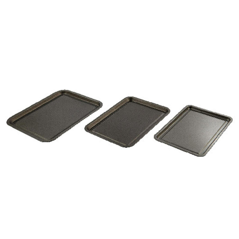 Sainsbury's Home 3 Piece Baking Tray Set Steel (British brand)