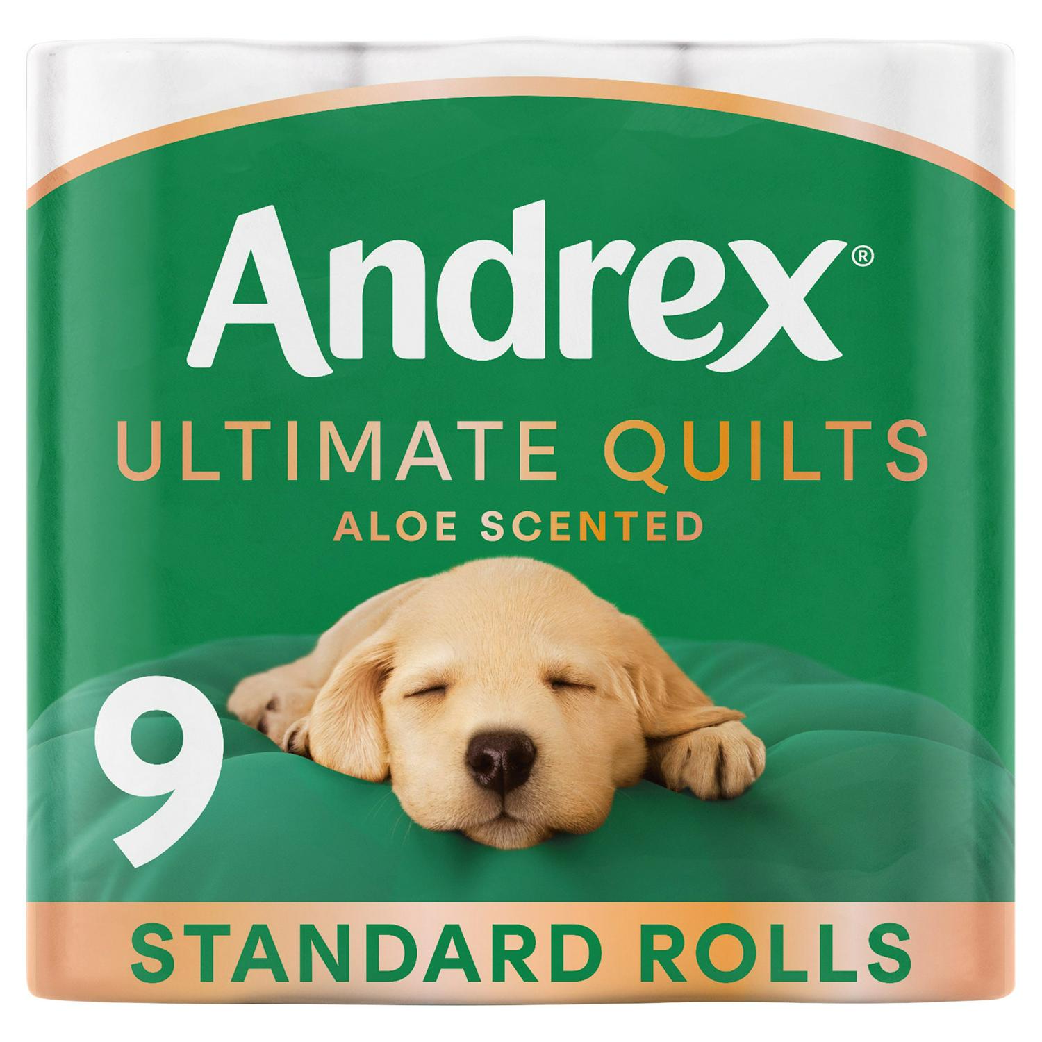 Andrex Ultimate Quilts Aloe Toilet Rolls x9 - British product