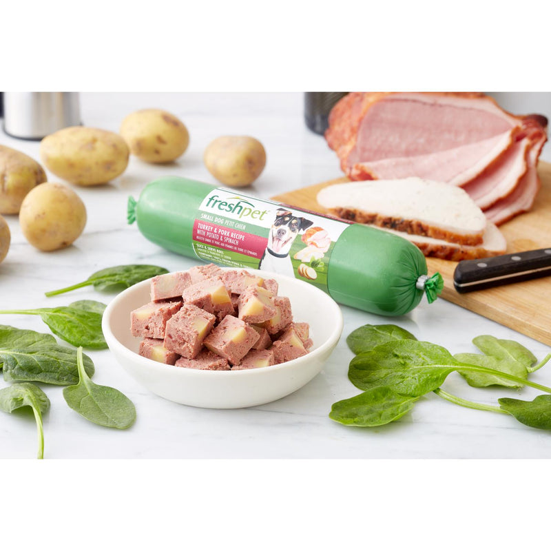 Freshpet Small Dog Turkey & Pork with Potato 400g - British product