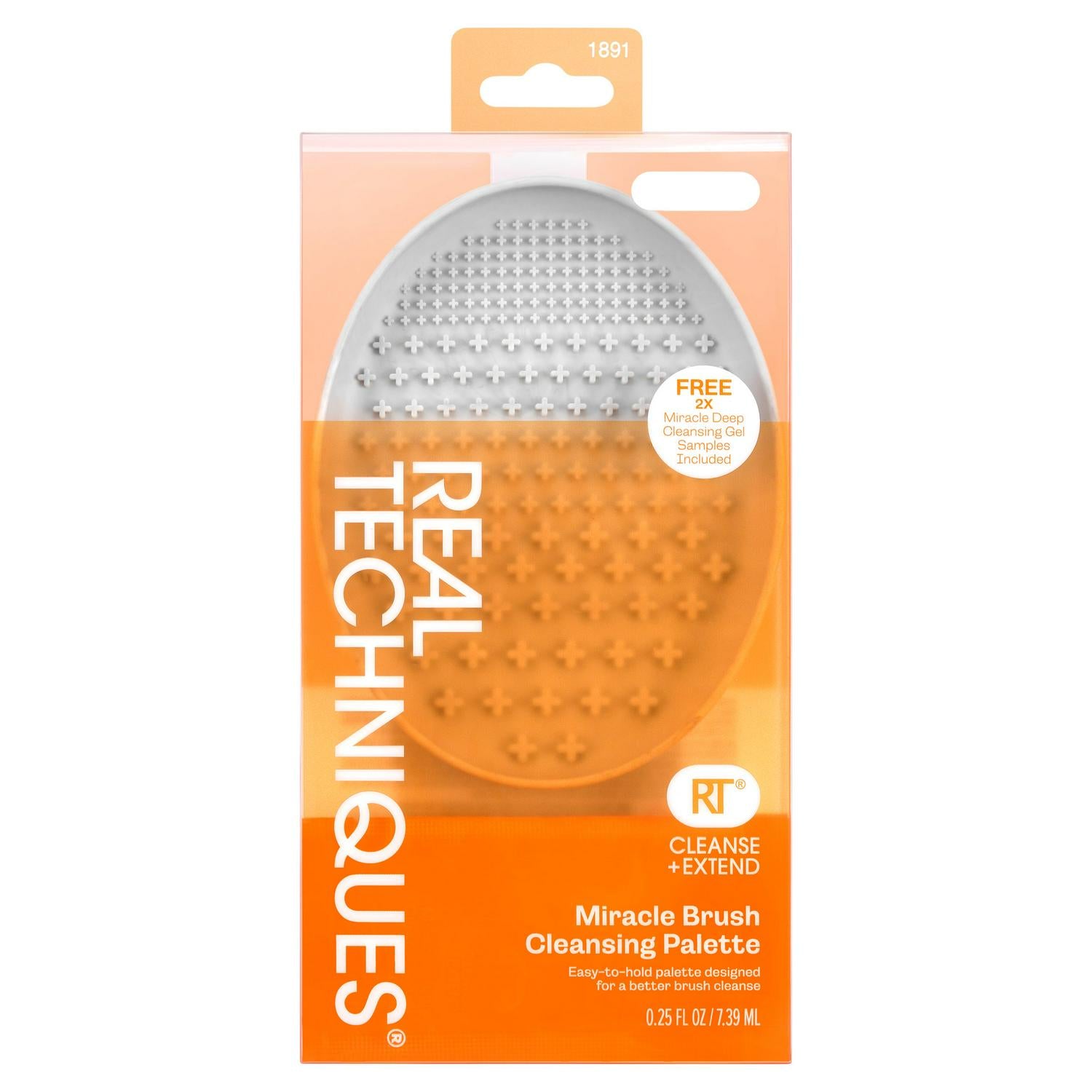 Real Techniques Miracle Brush Cleansing Palette 7.39ml, imported from the UK