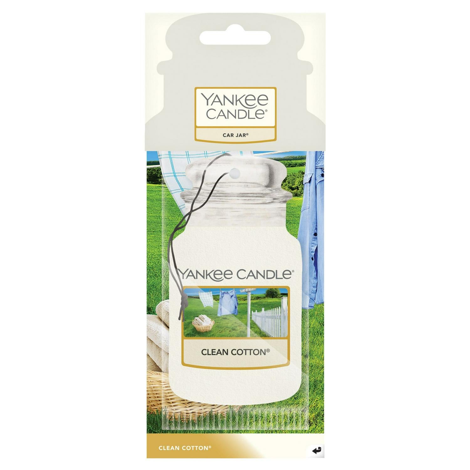 Yankee Car Jar Clean Cotton
