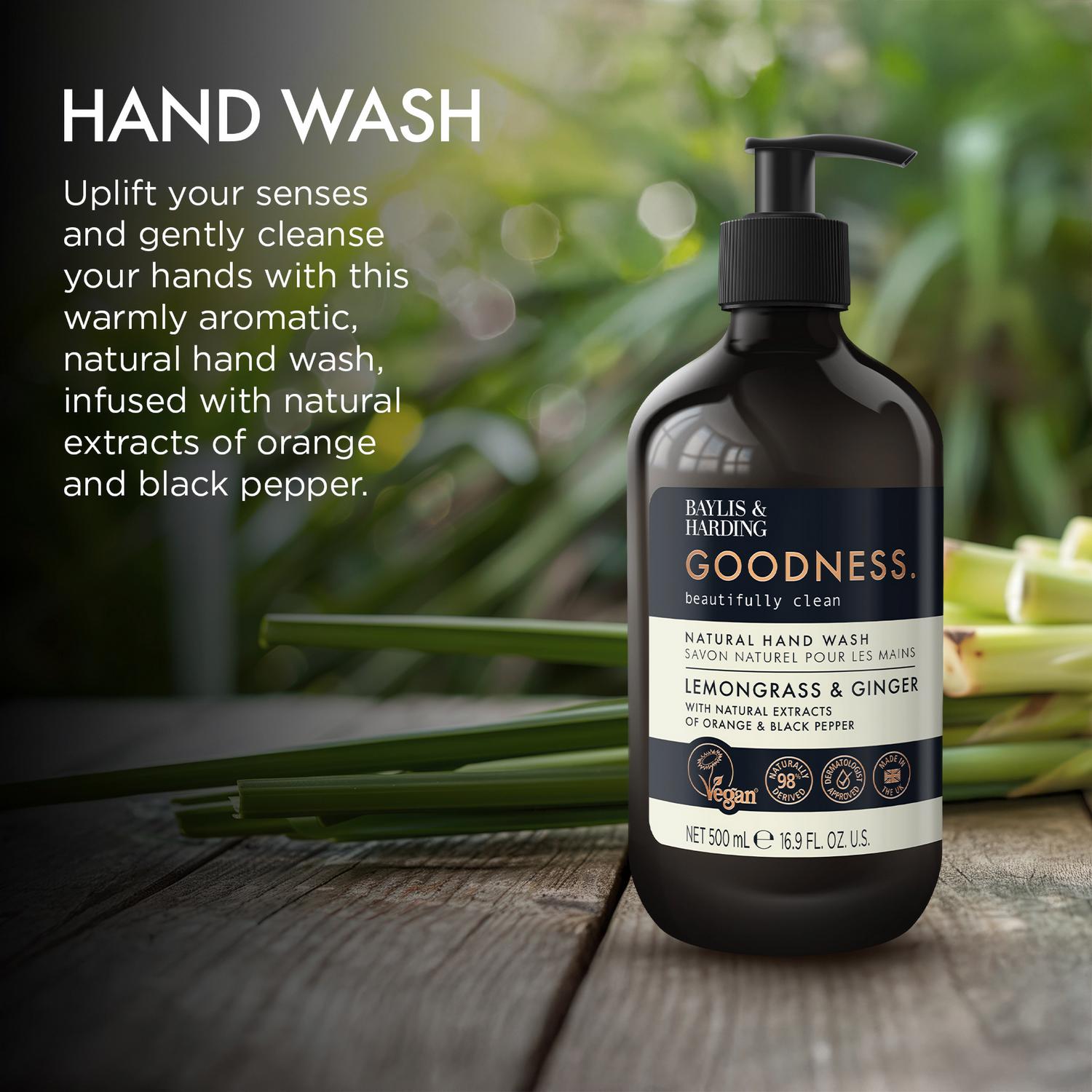Baylis & Harding Goodness Lemongrass & Ginger Natural Hand Wash 500ml