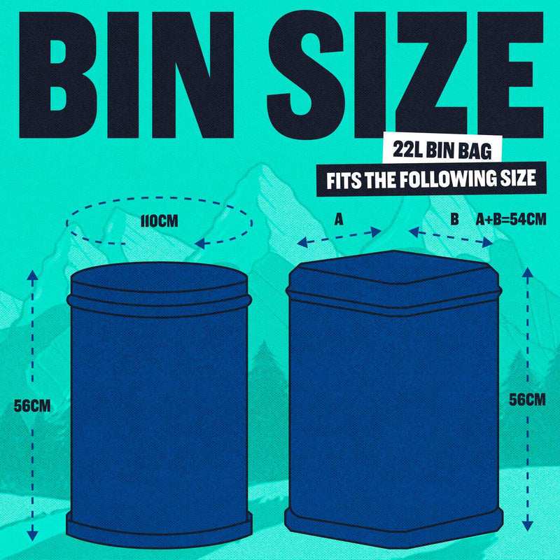 Beast Incredibly Tough Pedal Bin Bags 15 pack - British product