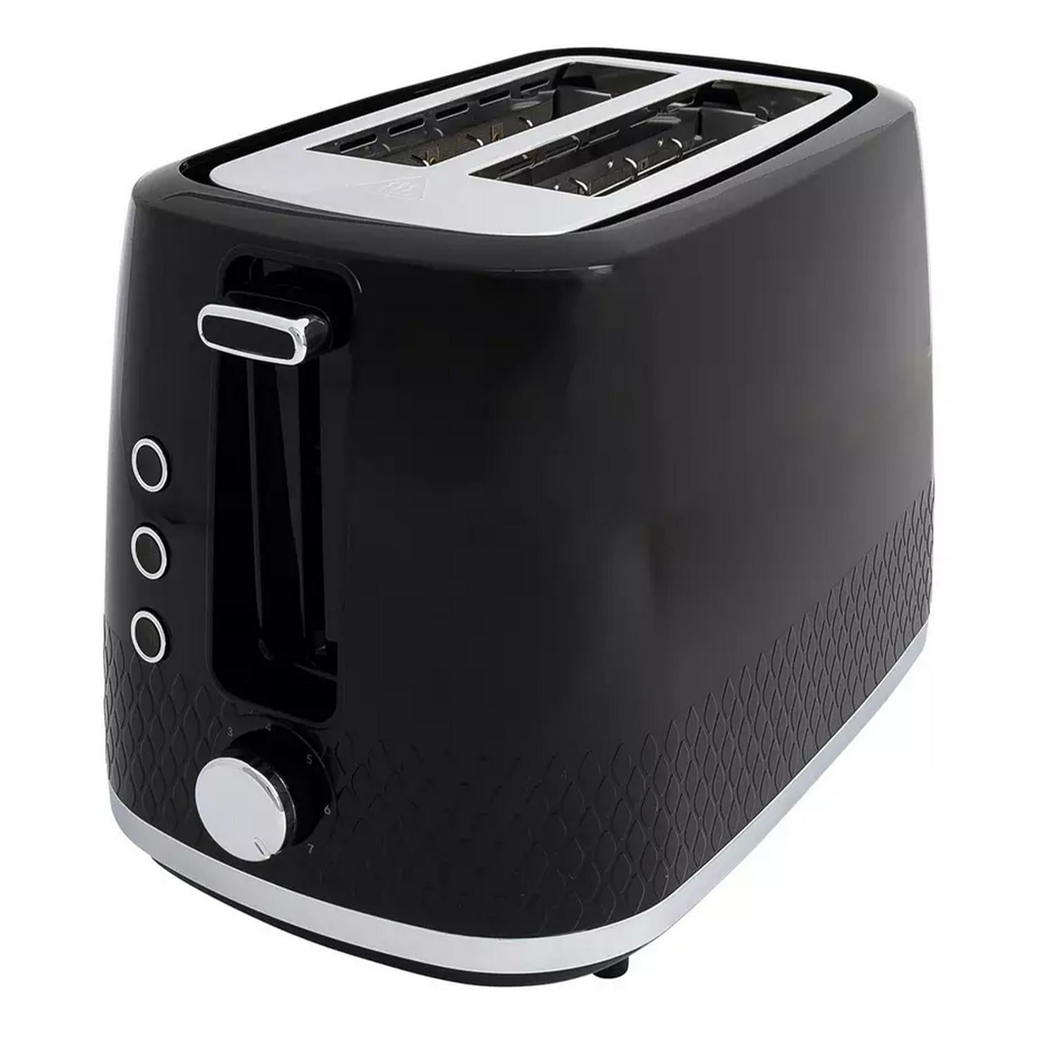 Cookworks Selcey 2 Slice Toaster Black model - British product