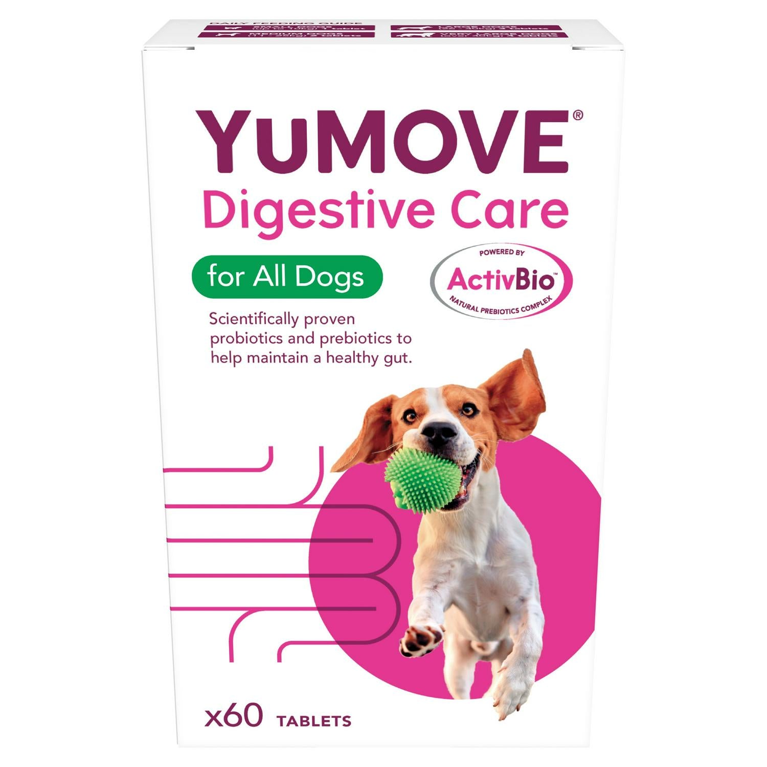 YuMove Digestive Care dog supplement tablets x60 (British brand)